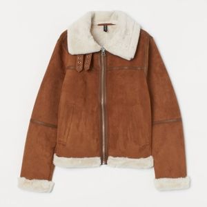 H&M Women's Faux fur-lined jacket Size M